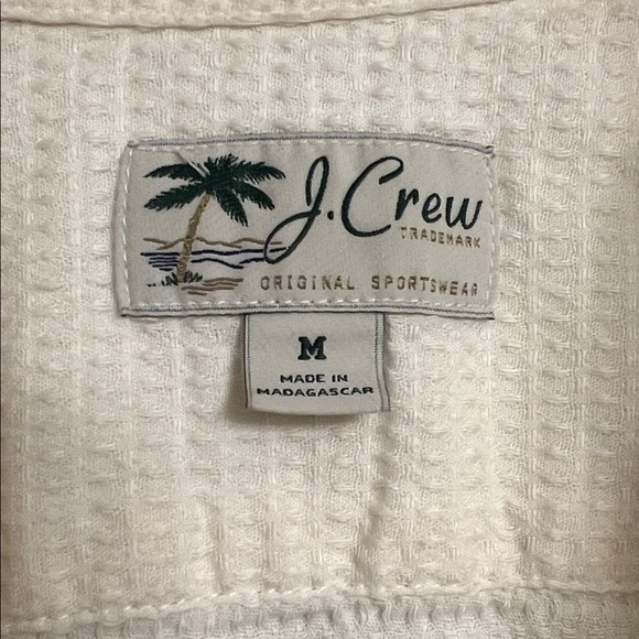 J. Crew Men's Casual Cream Button Down Shirt - Picture 2 of 4